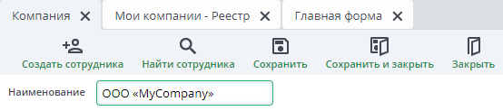 Рисунок 4 Пример заполнения поля "Наименование"