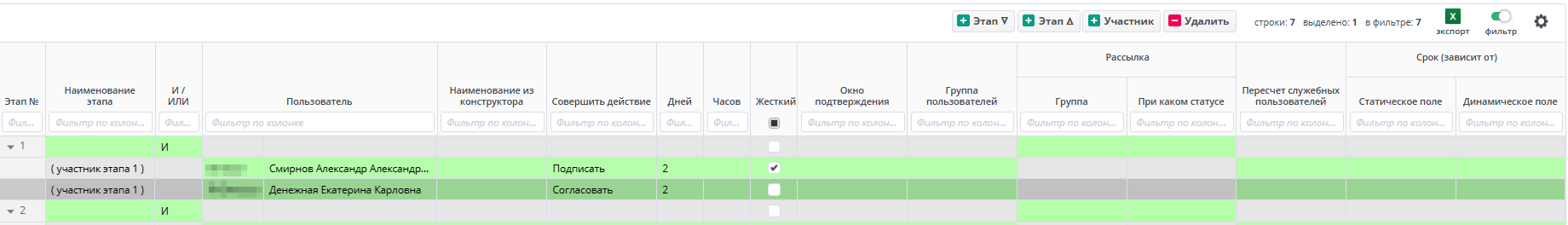 Заполнен второй участник второго этапа