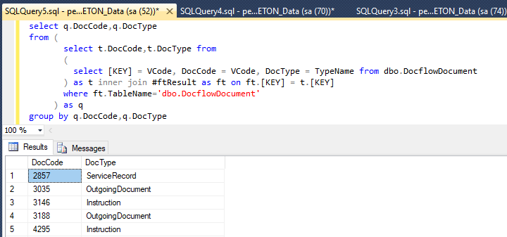 Рисунок 16 Пример результата выполнения скрипта