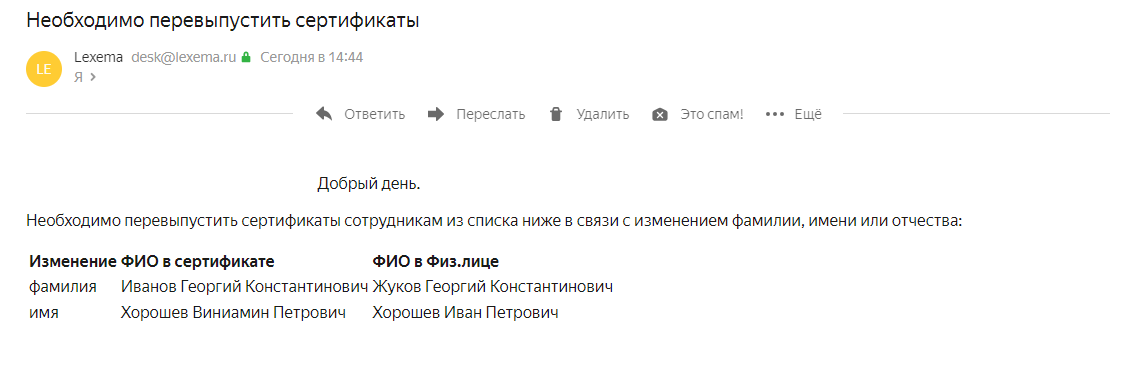 Сертификаты